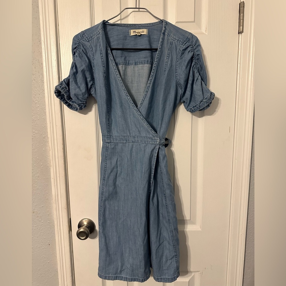 Madewell denim wrap dress - XS